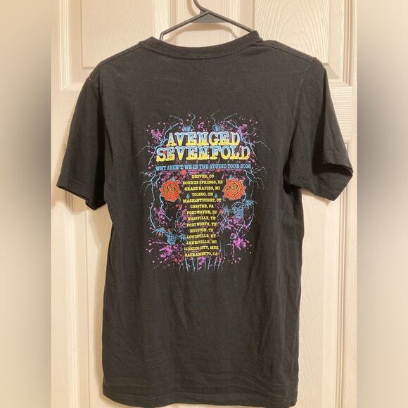 Avenged Sevenfold 2016 Tour Shirt Why Aren't We in the Studio - Picture 2 of 3